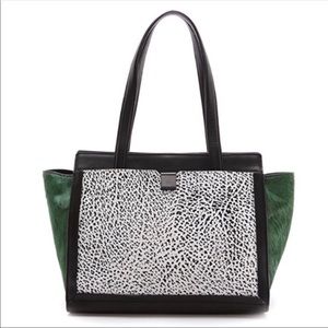 Loeffler Randall Calf-hair Embossed Walker Tote